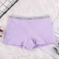 Miniatyrbilde 4 av 5: Damebomullsbokser Shorts Stretchy Anti-Chafing Ultra Myke Boy Shorts Truser No Show Dame Boyshort (3XL Soyabønnemjøl)