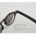 Miniatyrbillede 2 af 5: Flip Up Linse Steampunk Runde Solbriller Shades Retro Stel Klare Herre Dame Guld (Lys Sort/Grå Linse)