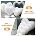 Miniatyrbillede 3 af 3: 12 stk. Hjerteformede skumkugler Hjertekugler Bryllup DIY Skumkugler Valentinspynt