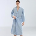 Pikkukuva 2 / 4: Miesten ja naisten vaahterapuku kylpytakki kesäasu pyjama takit (XL taivaansininen miehet)