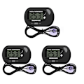 Miniatyrbild 1 av 5: (3-pack) Digital LCD-akvarie termometer med sugkoppar och vattentät sond för akvarium fisk tank