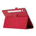 Pikkukuva 4 / 4: Litchi-tekstuurilla varustettu tabletin suojakotelo Samsung Galaxy Tab S9+:lle (Punainen)