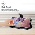 Miniatyrbillede 3 af 5: For Samsung Galaxy F34 5G/M34 5G PU Læder Trykt Etui Tegnebog Stativ Telefon Cover med Håndledsrem (Stil A)