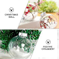 Miniatyrbilde 2 av 3: 9 stk. Plast Julekuler Ornamenter Paljett Julekuler Klare Ornamentkuler Bulk Juletrepynt