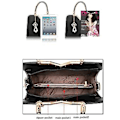 Miniatyrbillede 3 af 5: Sommerlig Kvinders Telefonlomme Lynlås Håndtasker Flap Læder Skulder Crossbody Tasker (Roserød)