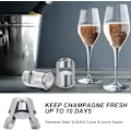 Miniatyrbillede 2 af 5: Champagneprop med rustfrit stål, professionel forsegler til C