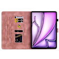 Miniatyrbild 4 av 4: Präglad Läderfodral för iPad Air 13 2024 (Rosa)