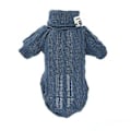Miniatyrbilde 1 av 5: Vinter Hund Genseren Halsgenser Ensfarget Hunder Klær Varmt Bomull For Valp Små Mellomstore Hunder Genser Jakke Chihuahua Teddy 7 Blå Grå (XS )