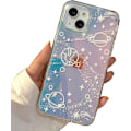 Miniatyrbilde 5 av 5: Romantikk-inspirert planet-design, gjennomsiktig krystalldeksel for iPhone 13 Pro Max