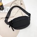 Miniatyrbillede 3 af 5: Sort, brysttaske til kvinder, ny casual og enkel crossbody taske f