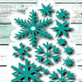Miniatyrbild 2 av 5: Metallstansar för vinterflingor - Schabloner för DIY-pyssel, scrapbooking, album, papperskort