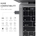 Miniatyrbild 5 av 5: 10 Gbps USB C till USB 3.0 OTG-uppgraderingsadapter (4-pack), USB Type C