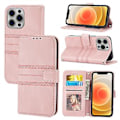 Miniatyrbilde 1 av 5: Embosset lærveske for iPhone 15 Pro Max (Rosa)