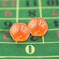 Miniatyrbillede 3 af 5: 10x Akryl Krystal Transparent D12 12 Sidet Farverige Terninger Poker Spil Terningesæt