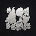Miniatyrbilde 2 av 5: Jule-Nisse Metall Dies Utskjæringer Pregemal Metall Stanser Scrapbooking (5277A)
