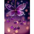 Miniatyrbilde 1 av 5: 5D Diamantmaleri Voksen, 30x40cm Krystall Sommerfugl Diamant Smerte