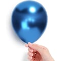 Miniatyrbild 2 av 5: Blå Metalliska Ballonger 5 Tum 50 Stk Kromballonger Blå Latex Festballonger För Pojkar Babyshower Dop Födelsedagsfest Dekorationer