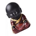 Miniatyrbillede 5 af 5: Resin Buddha Statue Små Børn Munk Figurer Te Kæledyr Ornament A( C)