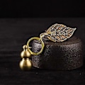 Miniatyrbillede 3 af 5: 2 stk. Messing Hu Lu Lykkebringende Feng Shui Charms Rigdom Sundhed Græskar Bil Nøglering Dekoration