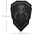 Miniatyrbillede 3 af 5: 2 stk. Mythosaur reflekterende patches - infrarøde patches