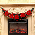 Miniatyrbillede 5 af 5: 50 stk. 22CM kunstige juleblomster med clips glitter Ch