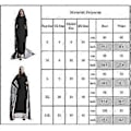 Miniatyrbillede 5 af 5: Halloween Voksne Heks Vampyrer Cosplay Fest Kostume Lang Kjole+hætteklædt Kappe Sæt(S)