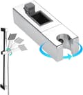 Skydeshowerhovedholder Rektangulær Justerbar Badeværelsesshowerhovedholder Fast Vægbøjle