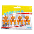 Miniatyrbillede 1 af 5: 4 stk. Frø Fiskeagn Kunstigt Agnsilke Frøagn med Krog Tackle (Orange)