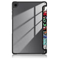 Pikkukuva 3 / 5: 3-taittuva PC-tabletin suojakotelo Samsung Galaxy Tab A9+:lle (Graffiti)