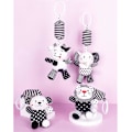 Miniatyrbilde 3 av 5: Baby Sensory Rasleler Myke Svart Hvit Henge Vogn Seng