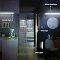 Miniatyrbillede 4 af 5: Bevægelsessensor Natlys Trådløs LED Strip Lys USB Genopladelig Garderobeskab Lampe Til Hjemmet Køkken Soveværelse 10/20/30/50cm(A2 Varmt Lys 10CM)
