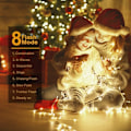 Miniatyrbild 4 av 5: Ljusslinga 33ft 100 Leds , Julbelysning Plug in med 8 Flas