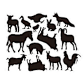 Miniatyrbillede 4 af 5: Dyr Metal Skæreforme Stencil DIY Scrapbooking Album Papir Kort Skabelon Form Prægning Håndværk Dekoration