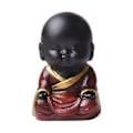 Miniatyrbillede 3 af 5: Resin Buddha Statue Små Børn Munk Figurer Te Kæledyr Ornament A( C)