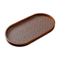 Miniatyrbilde 5 av 5: Serveringsbrett i tre, fruktfat, kopp- og krusholder, cateringbrett, tebrett, frokostbrett for stue (oval)