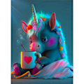 Pikkukuva 1 / 5: Timanttimaalaussetti, Baby Unicorn 5D DIY Timanttimaalaustaide Cr