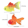 Miniatyrbillede 3 af 3: 2 stk. Akvarium Flydende Falsk Fisk Model Kreativ Lysende Fisk Dekoration Slidstærk Fisk Statue Dekor