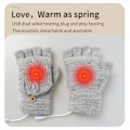 Miniatyrbild 5 av 5: USB-uppvärmda handskar, elektriskt uppvärmda handskar justerbar temperatur,