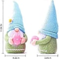 Miniatyrbild 4 av 5: Påsktomte Plysch Elf Dekorationer, 2 st Handgjorda Tomte Kanin Ansiktslösa Dockor Påskpynt, Vår Heminredning Presenter till Kvinnor Män (A)