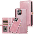 Pikkukuva 1 / 5: Irrotettava nahkakotelo iPhone 14 Plus:lle (Rose Gold)