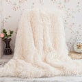 Miniatyrbillede 1 af 5: Plaid Fleece Tæppe Super Blød Kunstig Faux Pels Look Mikrofib