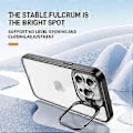 Miniatyrbillede 2 af 5: Til iPhone 14 Pro Etui Linsramme Støttefod TPU+Akryl Telefon Cover (Style A)