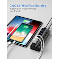 Miniatyrbillede 5 af 5: Drevet USB 3.0 Hub, 6 Port USB Hub (4 USB 3.0 Data Ports og 2 Q