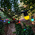 Miniatyrbillede 3 af 5: Guinguette-lysstreng 5M Multicolor IP65 - Udendørs Elektrisk Lysstreng