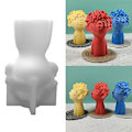 Miniatyrbillede 2 af 5: 3D Pout-Dukke Silikoneform til Aromaterapi Gips Resin Form Hjemme Ornament