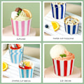 Miniatyrbilde 4 av 4: 50 stykker røde papir cupcakeformer for bursdag, bryllup, fest K