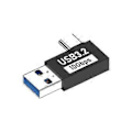 Miniatyrbilde 1 av 5: Universal USB C Hann til USB3.1 Hann Adapter Konverter 10Gbps Datahastighet Adapter Lader Data Konverter Tilbehør (A)