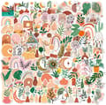 100-pack Estetiska Bohemiska Dekaler - Vinyl - Stora A