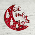 Miniatyrbild 3 av 5: Måne Julgran Metall Skärformar Schablon DIY Scrapbooking Album Papperskort Mall Form Prägling Hantverk