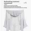 Miniatyrbilde 5 av 5: Sommerjakke med UV-beskyttelse UPF 50+ for kvinner og menn, solbeskyttende, pustende, hettegenser for fiske, sportsklær, sykling, cardigan -c (XXL blå for menn)